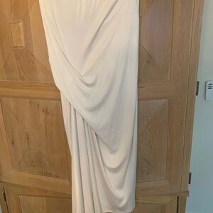 Elegant Cream Maxi Skirt